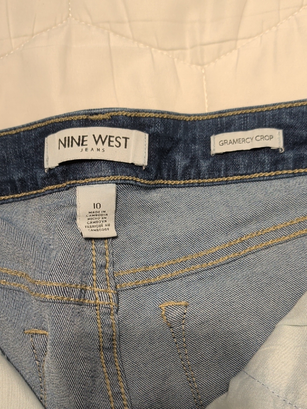 Nine West Light Blue Crop Jeans - Gramercy Crop